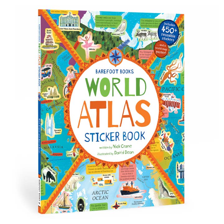 World Atlas Sticker Book