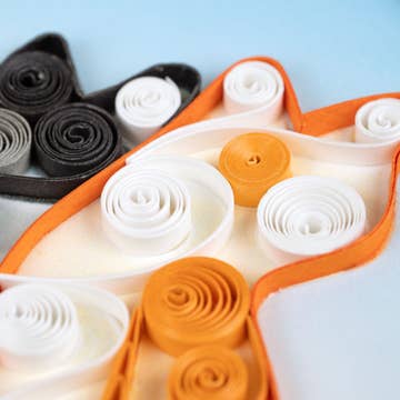 Quilled Two Cats Card