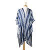 Blue &amp; White Diamonds Viscose Wrap/Jacket (30&quot; L)