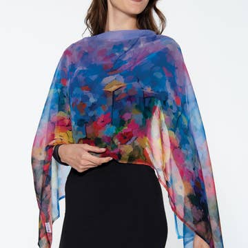 Purple Aloka Cupro Scarf