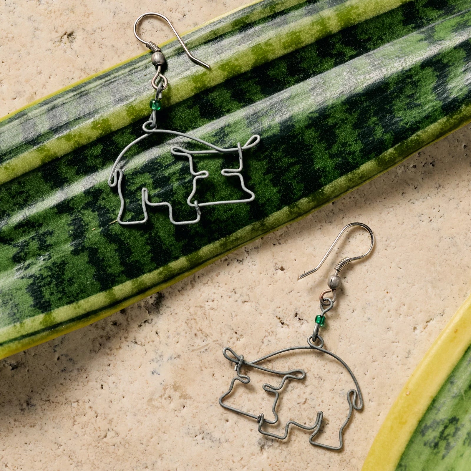 Wire Hippo Earrings