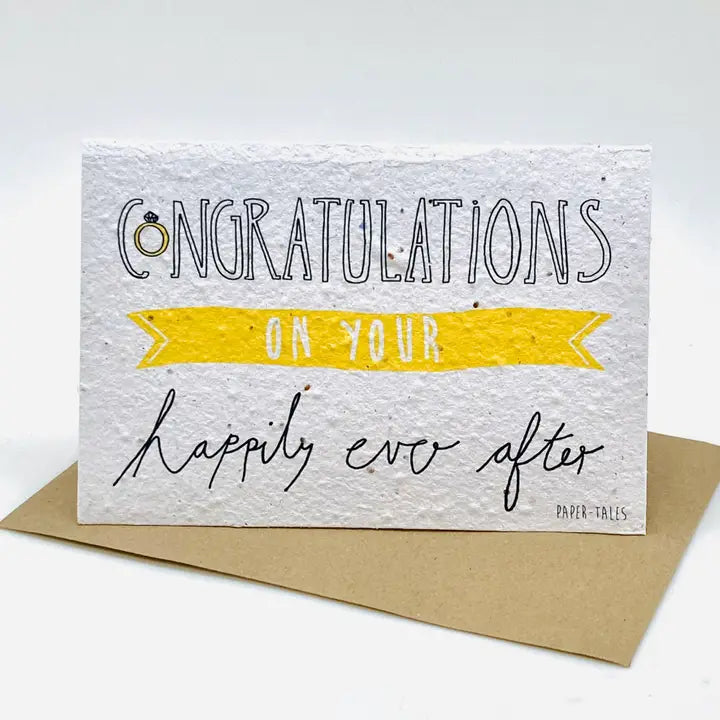 Wedding Congrats Growing Paper Card