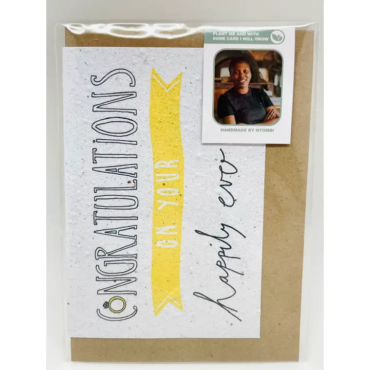 Wedding Congrats Growing Paper Card