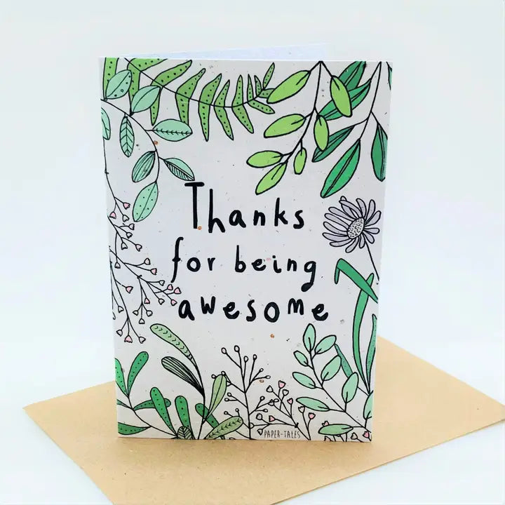 Awesome Thank You Growing Paper Card