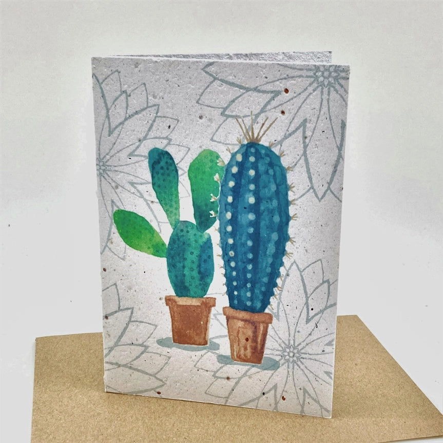Cactus Growing Paper Card