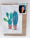 Cactus Growing Paper Card