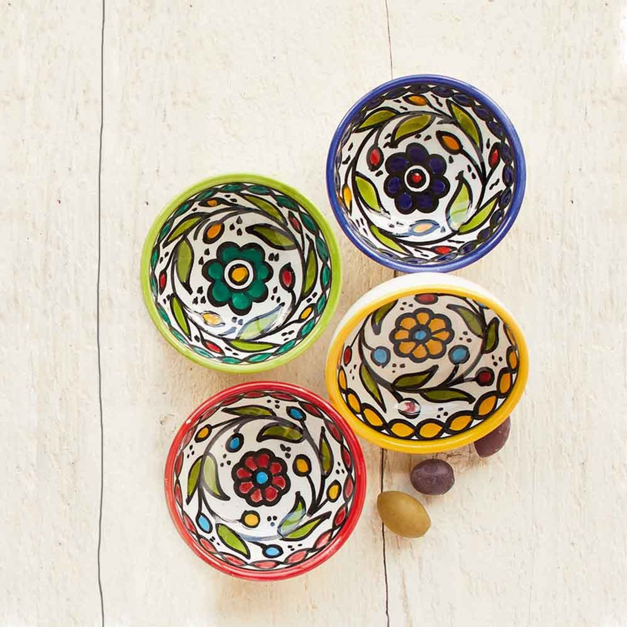 Handpainted Ceramic Bowl (3.5&quot; D) - Assorted