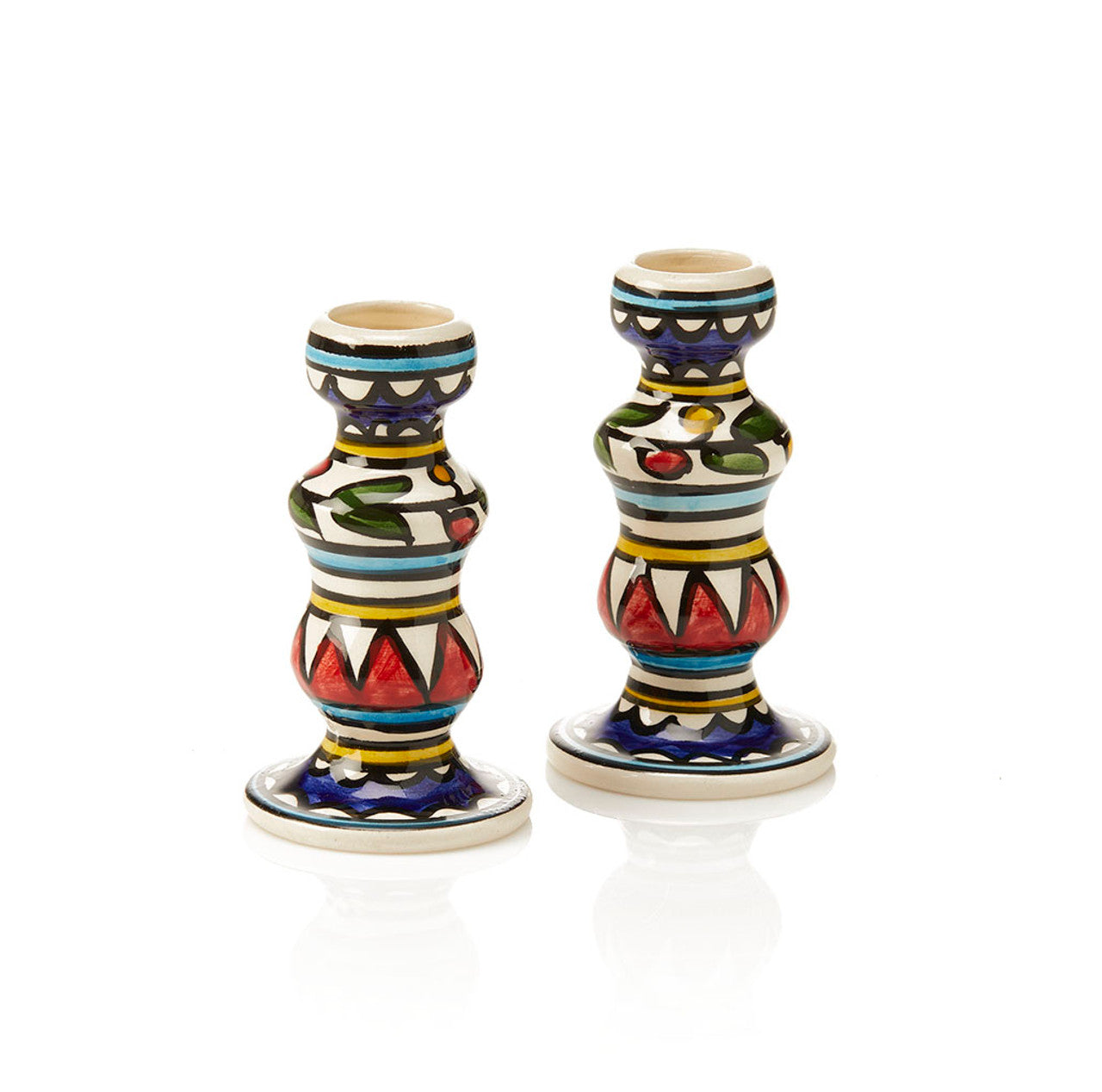 Ceramic Painted Candle Holder