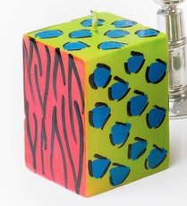 Animal Print 2" Cube Candle - Assorted