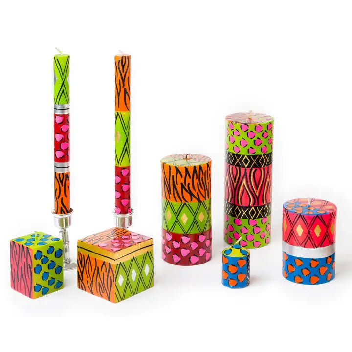 Animal Print 2&quot; Cube Candle - Assorted