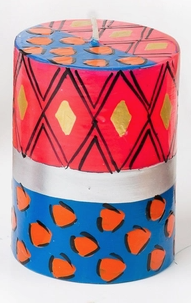Animal Print 4" Pillar Candle - Assorted