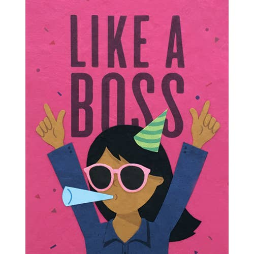 Like A Boss Lady Card