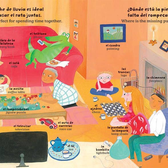 Spanish And English Words Book