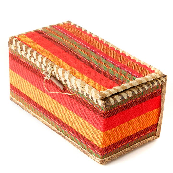 Beaded Nativity in Fabric Box - Set of 5