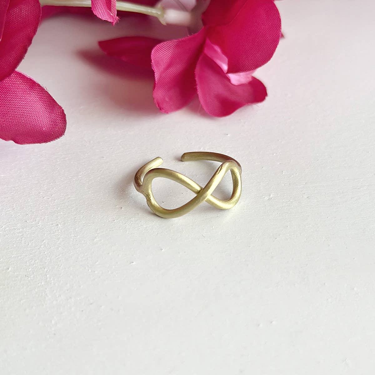 Gold-Plated Infinity Ring