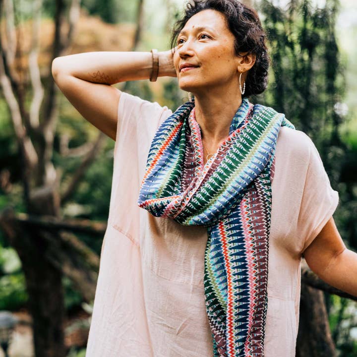 Bold Zig Zag Striped Scarf (80&quot; X 28&quot;)