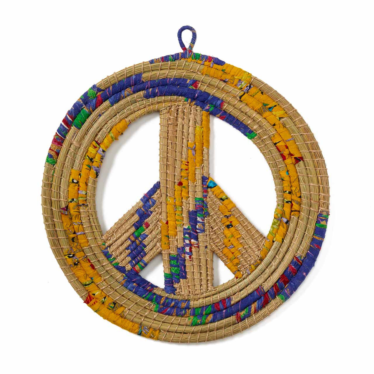 Kaisa Grass &amp; Recycled Sari Peace Wreath