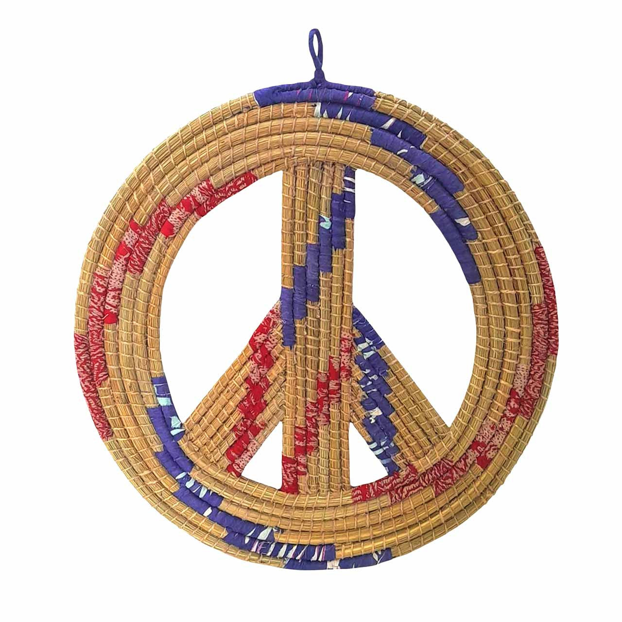Kaisa Grass &amp; Recycled Sari Peace Wreath