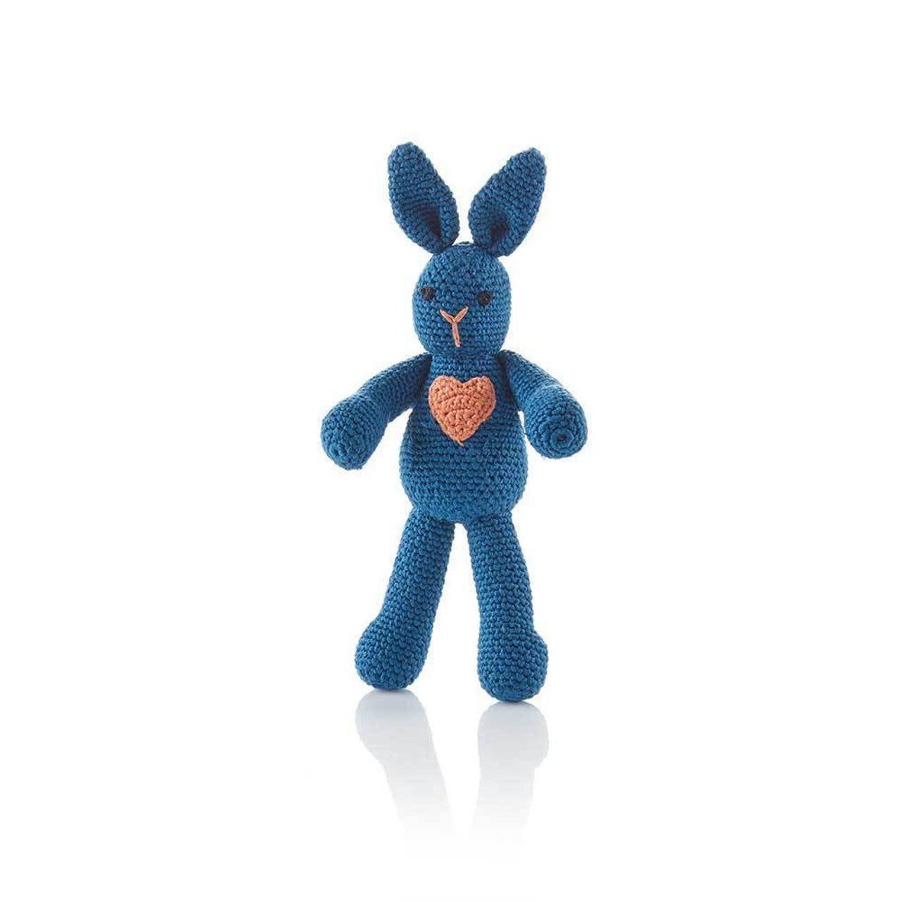 Indigo Love Bunny Stuffed Crochet