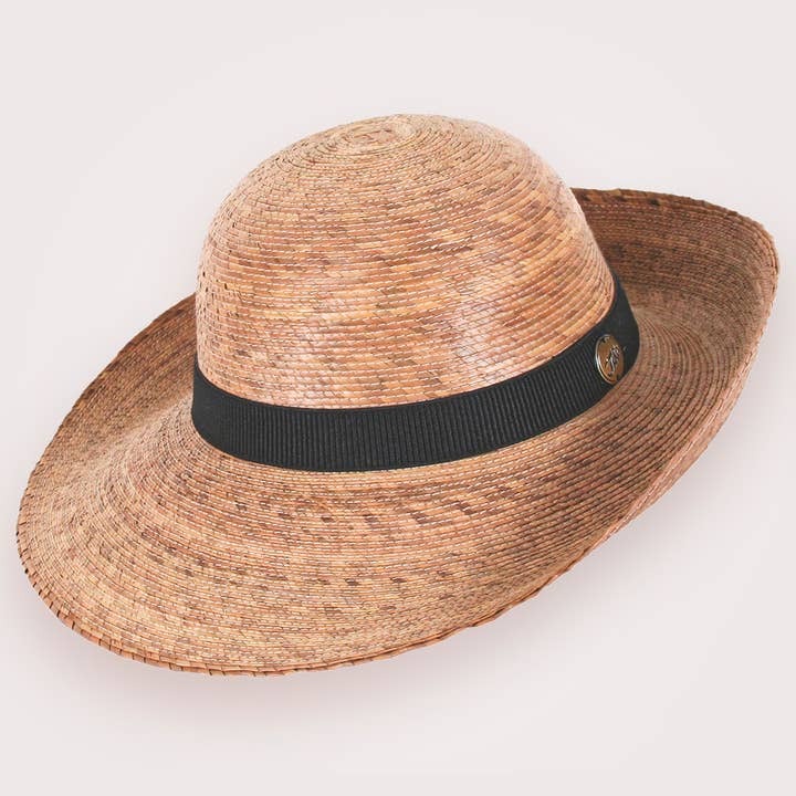 Asymmetrical Brim Palm Chloe Hat