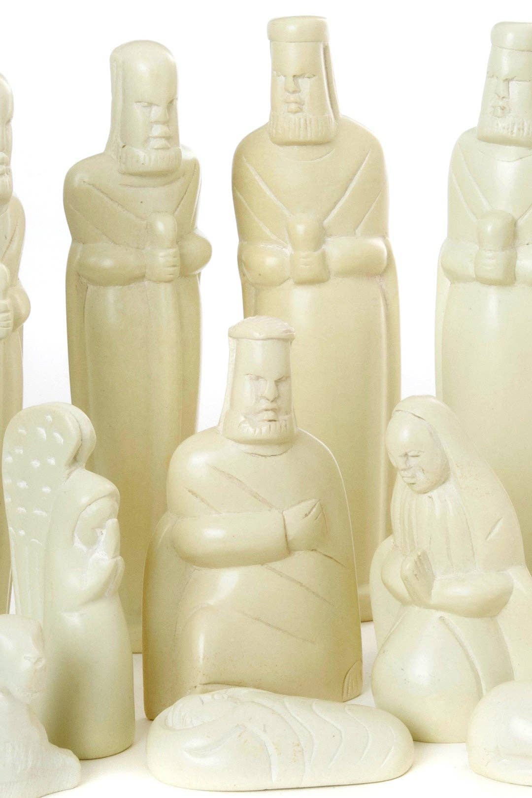 Tall Kenyan Soapstone Nativity Scene