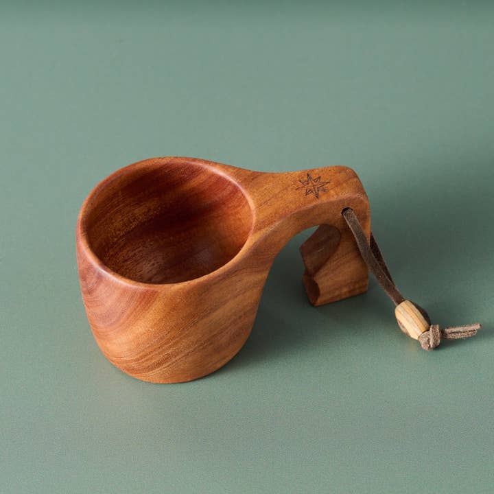 Neem Wood Kuksa Mug (3&quot; D X 2.5&quot; H)