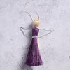 Purple Angel Ornament (5.5&quot; H)