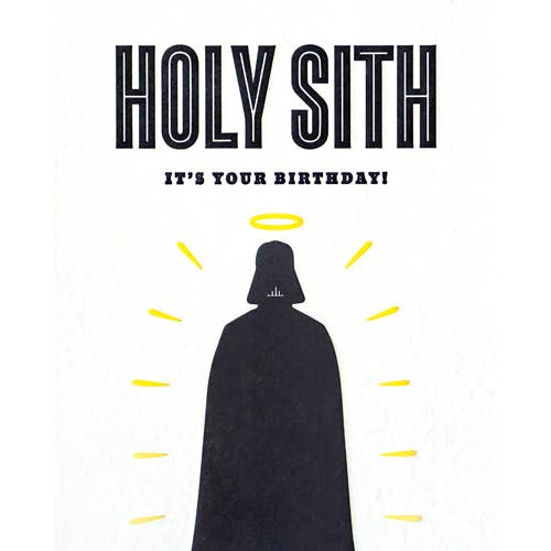 Holy Sith Bday Recycled Paper Card
