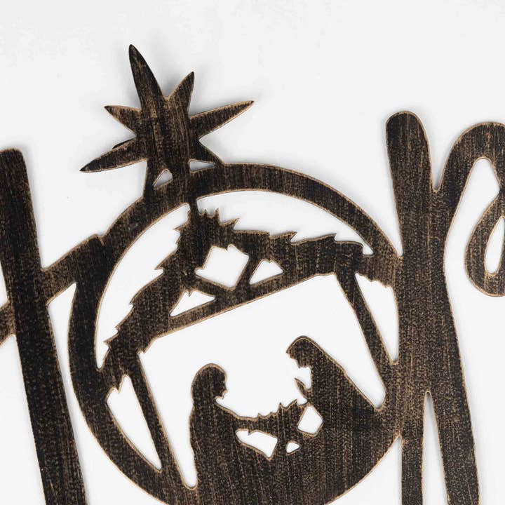 Hope Nativity Wall Hanging (14.75&quot; W x 9.5&quot; H)