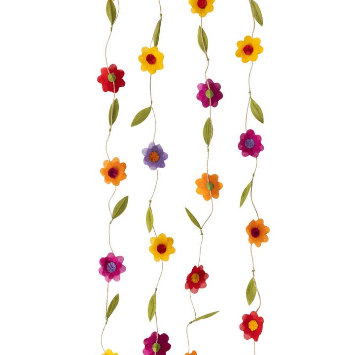Silk Paper Flower Garland (12&#39;)