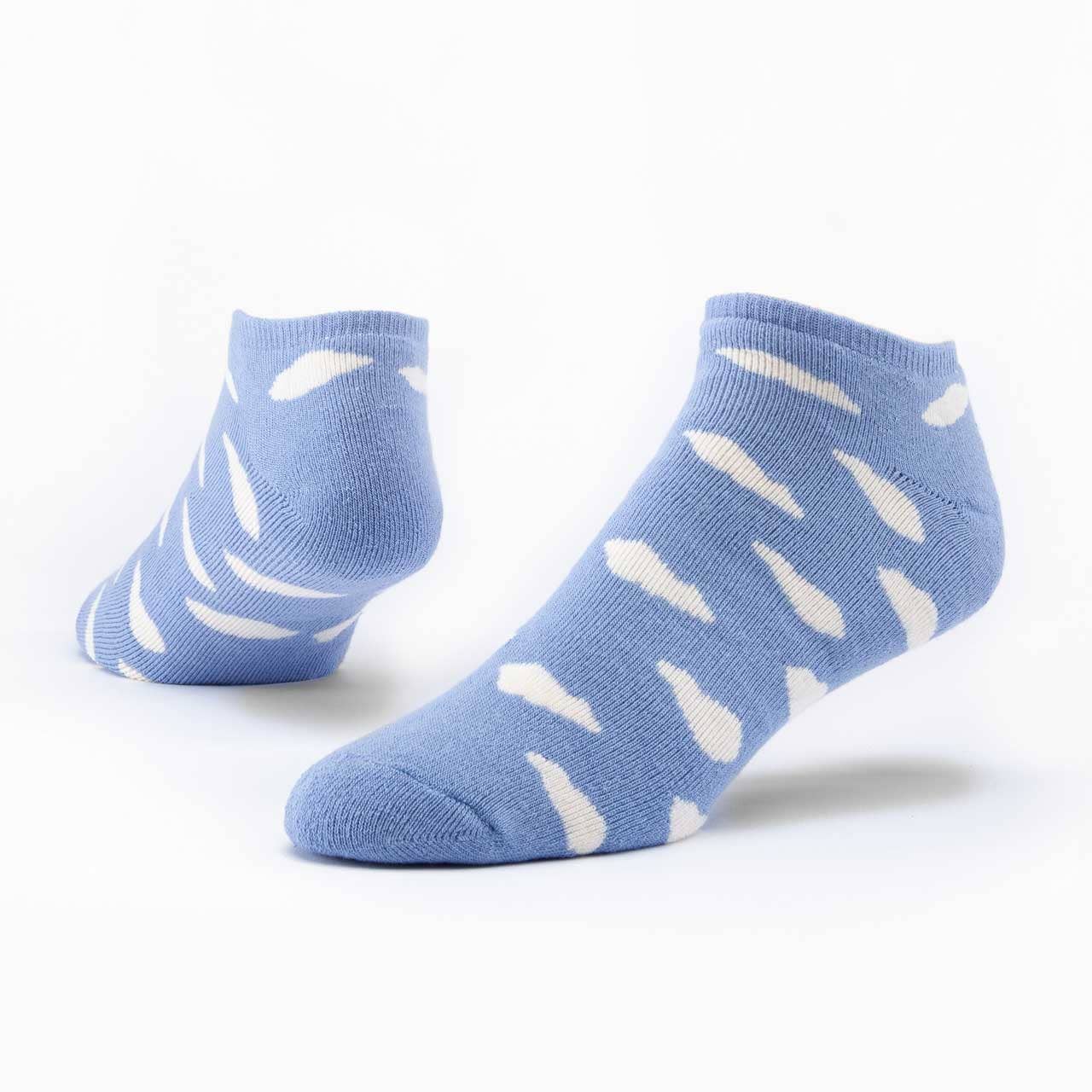 Blue Clouds Organic Cotton Footie Socks