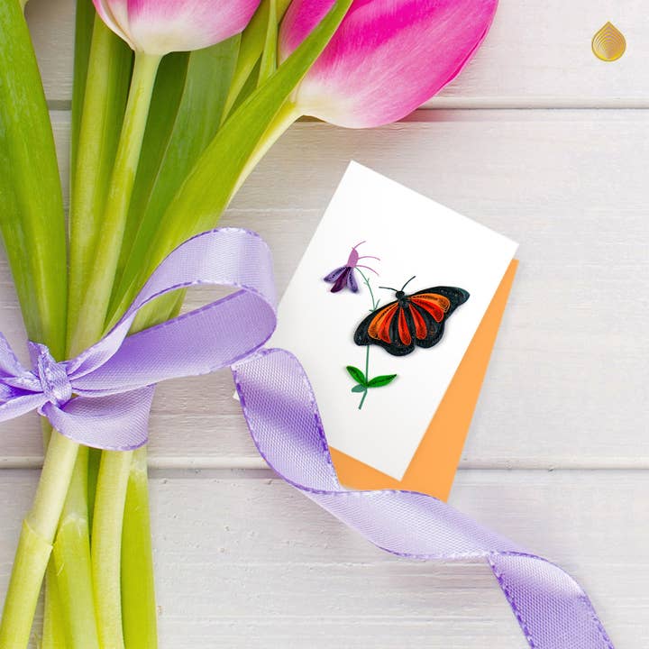 Quilled Monarch Butterfly Gift Enclosure
