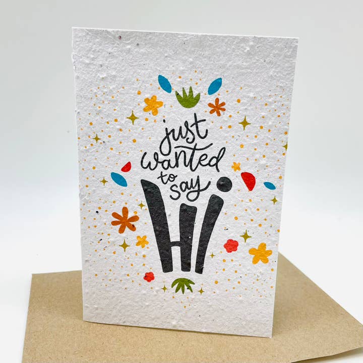 Say Hi Growing Paper Card