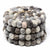 Grey Tie-Dye Felt Ball Coasters - Set of 4