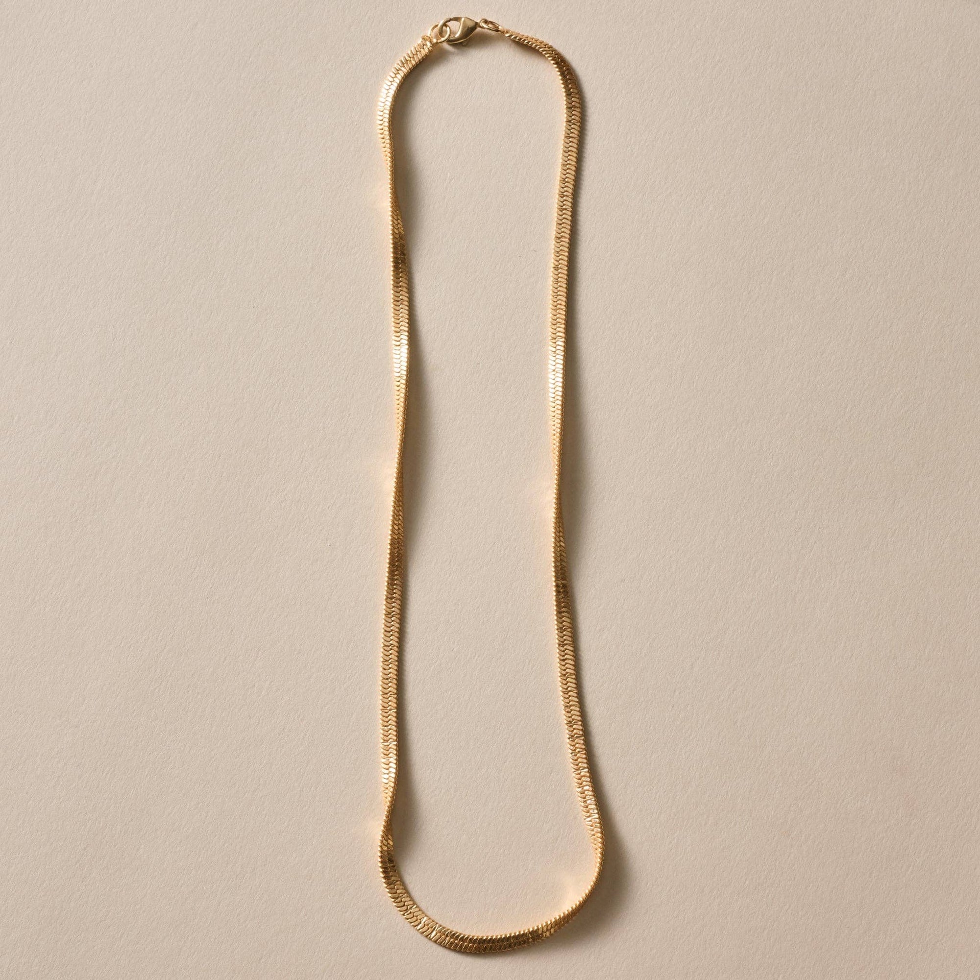 Gold Tone Snake Necklace