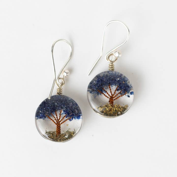 Mini Tree of Life Earrings