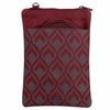 Red Geometric Print Mini Crossbody Bag