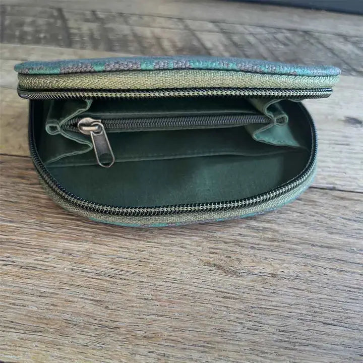 Marine Botanical Half Moon Mini Wallet