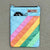 Striped Recycled Feed Sack Mini Crossbody Bag