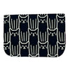 Black Cat Upcycled Canvas Cardholder