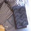 Grey Canvas Phone Wallet - Horse Design