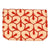Coral Leaf Upcycled Canvas Cardholder