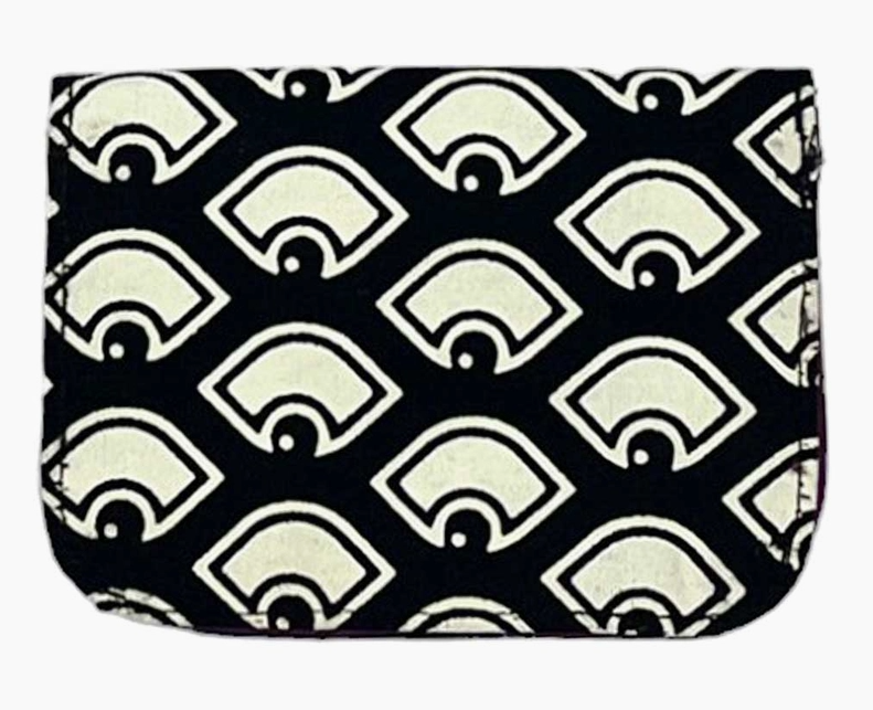 Black Eye Upcycled Canvas Cardholder