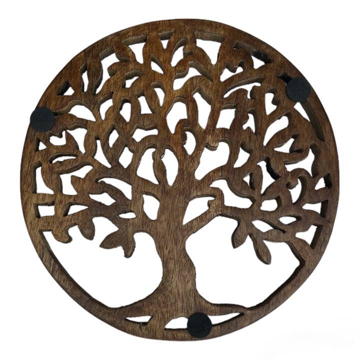 Tree of Life Mango Wood Trivet