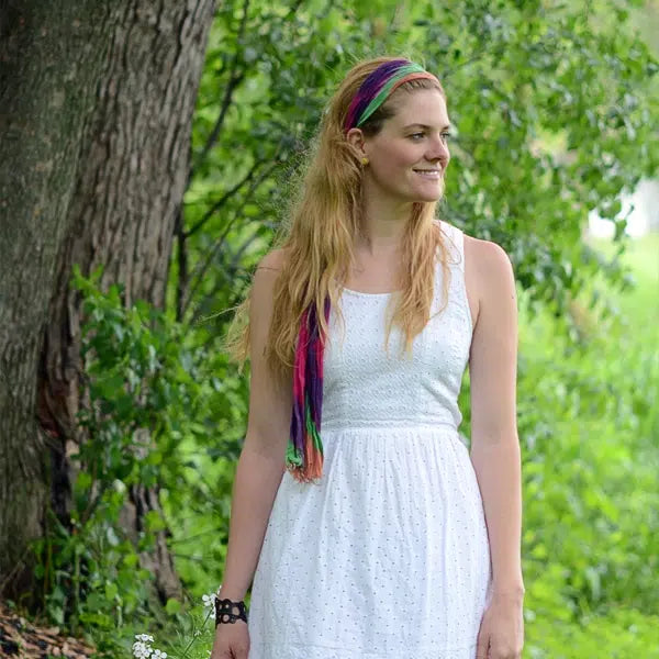 Skinny Tie Dye Scarf - Assorted