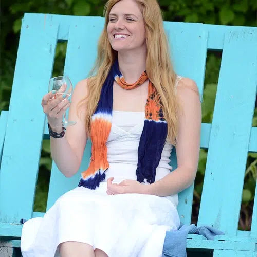 Skinny Tie Dye Scarf - Assorted