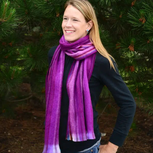 Cozy Brushed Acrylic Flat Scarf - Assorted