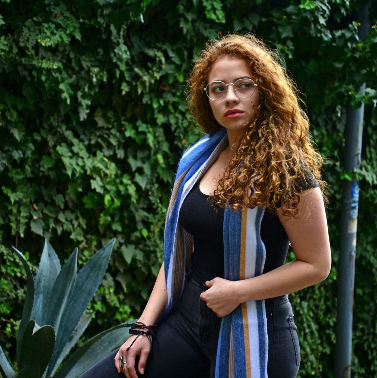 Cozy Brushed Acrylic Flat Scarf - Assorted