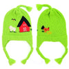 Kids Applique Earflap Hat - Assorted