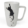 White 16oz Cat Prints Ceramic Mug (6&quot; H)